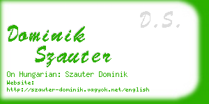 dominik szauter business card